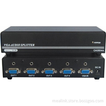 1X4 VGA+Audio Spiitter, 4 Port VGA Splitter 350MHz (CA0104)